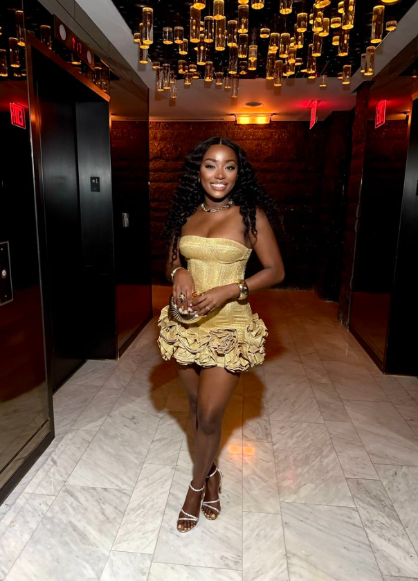 Sexy Bodycon Short Prom Dresses Strapless Birthday Dresses Satin Gold Homecoming Dresses ED04639