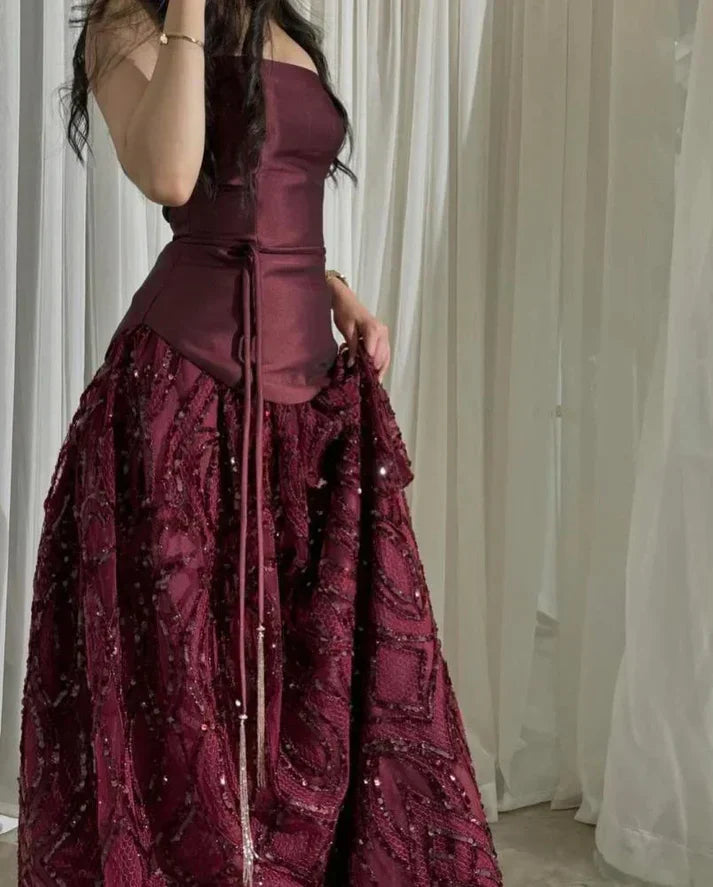 Elegant Straps Sheath Midnight Blue Long Prom Dresses Satin Midnight Blue Evening Gowns ED05150